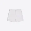 Baggy Embroidered Denim Bermuda Shorts