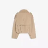 Balloon Effect Cropped Trench Coat