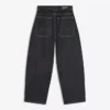 Barrel Jeans with Crossover Buttons – Jeans