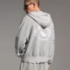 Boxy Fit Zip-Up Sweatshirt with Print – Sweatshirts & Hoodies