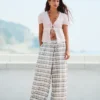 Checked Drop Crotch Pants