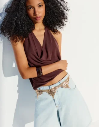 Coin Mesh Chain Belt