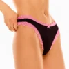 Contrast Lace Thong