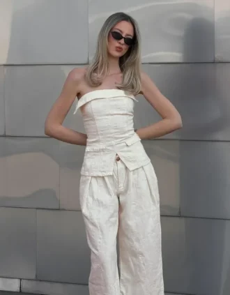 Denim Bandeau Top – #Bershkastyle – Women