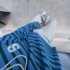 Embroidered Striped Boxy Fit Sweater