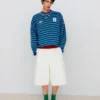 Embroidered Striped Boxy Fit Sweater – Sweaters and Cardigans
