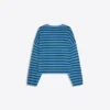 Embroidered Striped Boxy Fit Sweater