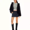Faux Fur Hooded Jacket – Jackets and Trench Faux Fur Hooded Jacket – Jackets and Trench