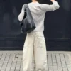 Faux Leather Bucket Bag