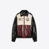 Faux Leather Graphic Jacket