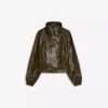 Faux Leather Jacket with Lapels – Jackets and Trench