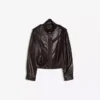 Faux Leather Pleated Jacket – Jackets and Trench