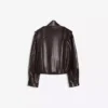 Faux Leather Pleated Jacket – Jackets and Trench
