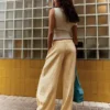 Flowing Striped Trousers – Women