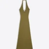 Halter Neck Midi Dress