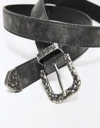 Hammered Buckle Belt – Accessories