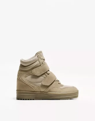 High-Top Sneakers with Inner Wedge – Shoes