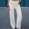 High-Waist Straight Wide-Leg Jeans – Pants – Women High-Waist Straight Wide-Leg Jeans – Pants – Women