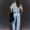 High-Waist Straight Wide-Leg Jeans with Turn-Up Hems – Pants High-Waist Straight Wide-Leg Jeans with Turn-Up Hems – Pants