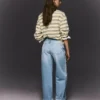 High-Waist Straight Wide-Leg Jeans with Turn-Up Hems – Pants High-Waist Straight Wide-Leg Jeans with Turn-Up Hems – Pants