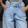 High-Waist Straight Wide-Leg Jeans with Turn-Up Hems – Pants High-Waist Straight Wide-Leg Jeans with Turn-Up Hems – Pants