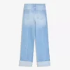 High-Waist Straight Wide-Leg Jeans with Turn-Up Hems – Pants High-Waist Straight Wide-Leg Jeans with Turn-Up Hems – Pants