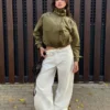 Jacket with Ruched Buckles