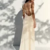 Lace-Trimmed Midi Dress