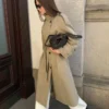 Long Trench Coat with Belt – Jackets and Trench