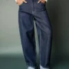 Low-Rise Baggy Jeans with Roll-Up Hem – Pants Low-Rise Baggy Jeans with Roll-Up Hem – Pants