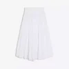 Midi Skirt with Fold-Over Waist