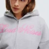 Oversize Printed Zip-Up Hoodie Oversize Printed Zip-Up Hoodie