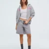 Oversize Printed Zip-Up Hoodie Oversize Printed Zip-Up Hoodie