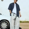 Pleated Barrel Jeans – Jeans – Men
