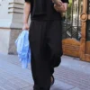 Pleated Super Baggy Semi-Jogger Trousers – Pants