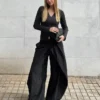 Pleated Trousers with Double Button