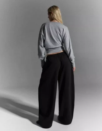 Plush Barrel Trousers with Stoppers – Pants – Women
