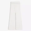 Plush Flared Trousers with Patch