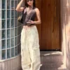 Printed Cargo Trousers