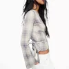 Printed Crossover Blouse Printed Crossover Blouse