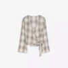 Printed Crossover Blouse Printed Crossover Blouse