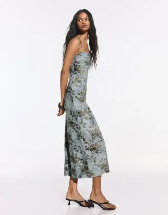 Printed Midi Dress