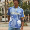Printed Short Sleeve Polo Shirt