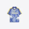 Printed Short Sleeve Polo Shirt