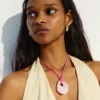 Resin Pendant Cord Necklace