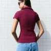 Short Sleeve Shirt with Zip Short Sleeve Shirt with Zip