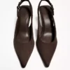 Slingback Kitten-Heel Shoes – Shoes