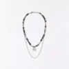 Stainless Steel and Stone Necklace – Accessories