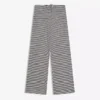Straight-Leg Striped Print Trousers – Pants