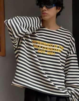 Striped Crew Neck Sweatshirt – Sweatshirts & Hoodies